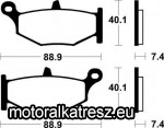 SBS (Scandinavian Brakes) 833HF fékbetét