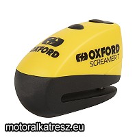 Oxford SCREAMER7 sárga riasztós féktárcsazár LK290