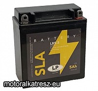 Landport LB5-3 akkumulátor (YB5L-B, YB5-3 helyett gyárilag zárt, forgatható) (1 db)