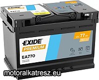 Exide EA770 77Ah Prémium akkumulátor