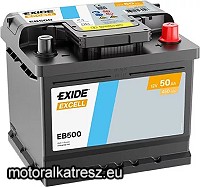 Exide EB500 Excell 50Ah akkumulátor