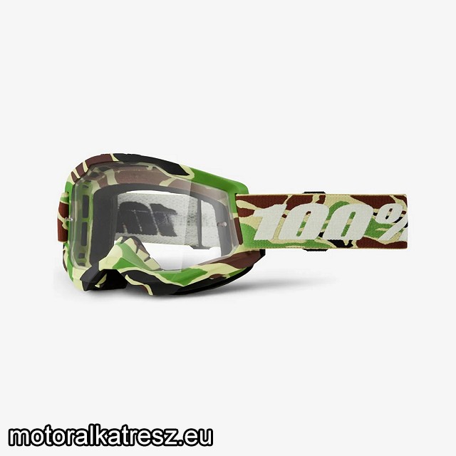 100% Strata2 50027-00024 war camo védőszemüveg víztiszta lencsével (cross/enduro/ATV/quad)